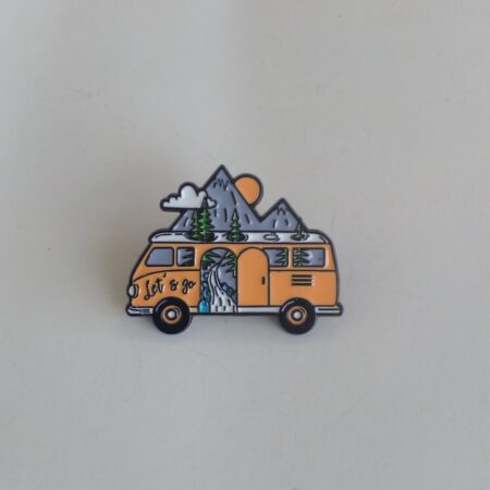 Let's Go Camper Van Badge