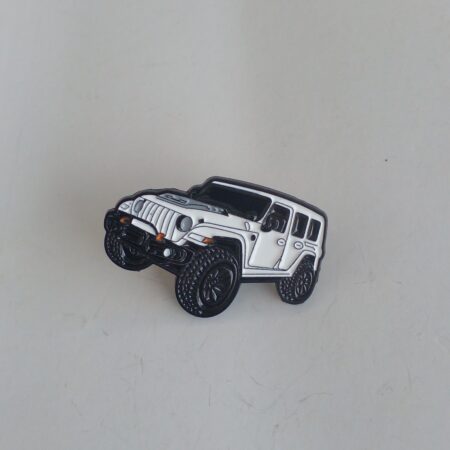 White Jeep Badge