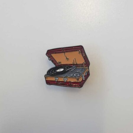 Vintage Suitcase Turntable Badge