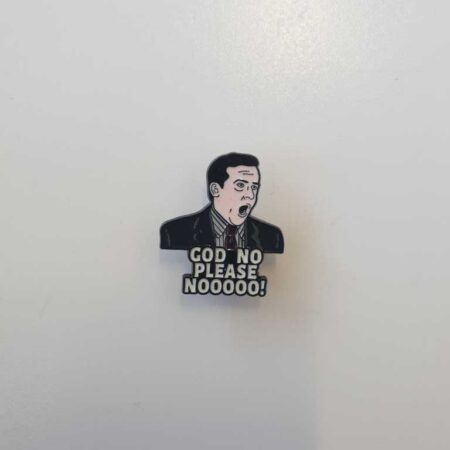 The Office Michael Scott "God No Please No!" Badge
