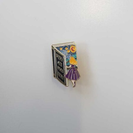 Alice in Wonderland "We Are All Mad Here" Badge