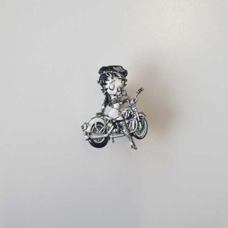 Betty Boop Motorcycle Biker Badge